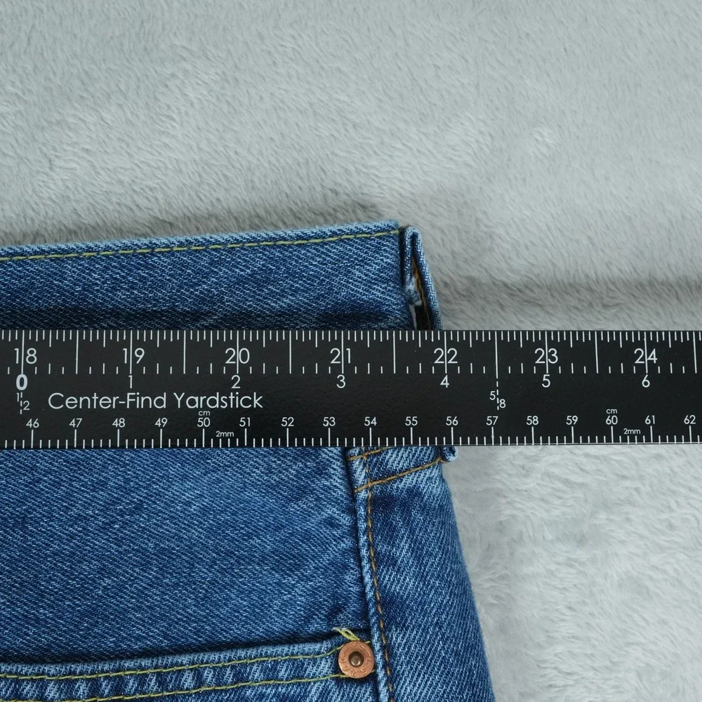 Levis 505 Regular Fit Jeans Mens 42x29 Blue Straight Leg Denim 100% Cotton 2017